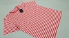 30 X BRAND NEW ONLY & SONS RED STRIPED T SHIRT SIZE EXTRA LARGE RRP £14.00 (TOTAL RRP £420.00)