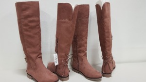 18 X BRAND NEW THE CHILDRENS PLACE DUSTY KNEE HIGH BOOTS SIZE 5 (TOTAL RRP £809.00)