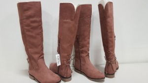 18 X BRAND NEW THE CHILDRENS PLACE DUSTY KNEE HIGH BOOTS SIZE 4 (TOTAL RRP £809.00)