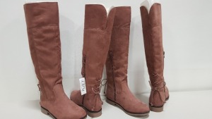 18 X BRAND NEW THE CHILDRENS PLACE DUSTY KNEE HIGH BOOTS SIZE 4 (TOTAL RRP £809.00)