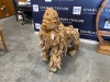 BRAND NEW SOLID TEAK ROOT WOODEN GORILLA 145 X 70 X 120cm RRP £1250 - 2