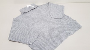 20 X BRAND NEW TOPSHOP GREY JUMPERS SIZE MEDIUM RRP £42.00 (TOTAL RRP £840.00)