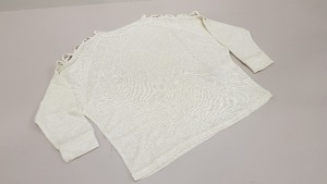 110 X BRAND NEW AVON METALLIC KNIT TOPS IN VARIOUS SIZES