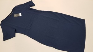 20 X BRAND NEW DOROTHY PERKINS NAVY SLIM FIT DRESSES UK SIZE 14 RRP £20.00 TOTAL RRP £400.00)