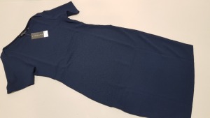 18 X BRAND NEW DOROTHY PERKINS NAVY SLIM FIT DRESSES UK SIZE 10 RRP £20.00 TOTAL RRP £360.00)