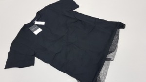 20 X BRAND NEW TOPSHOP BLACK T SHIRTS UK SIZE 6 AND 8 RRP £24.00 (TOTAL RRP £480.00)