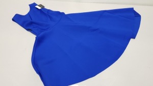 10 X BRAND NEW TOPSHOP BLUE DRESSES UK SIZE 10 RRP £59.00 (TOTAL RRP £590.00)