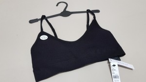 25 X BRAND NEW TOPSHOP BLACK BRAS UK SIZE SMALL RRP £12.00 (TOTAL RRP £300.00)