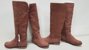 18 X BRAND NEW THE CHILDRENS PLACE DUSTY KNEE HIGH BOOTS SIZE 2 (TOTAL RRP £809.00)