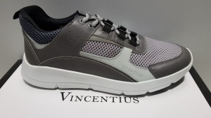 3 X BRAND NEW VINCENTIUS V19S GREY SNEAKERS UK SIZE 6 RRP £155.00