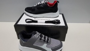 3 X BRAND NEW VINCENTIUS SHOES - 2 X V19S GREY SNEAKERS UK SIZE 6 1 X V19S BLACK SNEAKERS UK SIZE 6 RRP £155.00