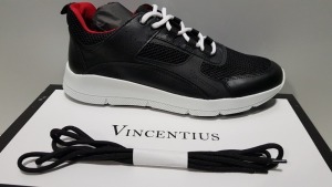 3 X BRAND NEW VINCENTIUS V19S BLACK SNEAKERS UK SIZE 7 RRP £155.00