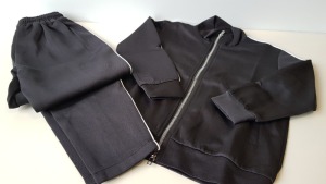10 X BRAND NEW VINCENTIUS CHILDRENS TRACKSUITS BLACK ASST SIZES RRP £70 PP TOTAL £700