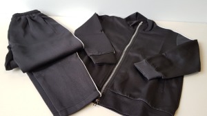 10 X BRAND NEW VINCENTIUS CHILDRENS TRACKSUITS BLACK ASST SIZES RRP £70 PP TOTAL £700