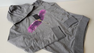 10 X BRAND NEW VINCENTIUS HYBRID GREY CHILDRENS HOODIES IN ASST SIZES RRP £49 PP TOTAL £490