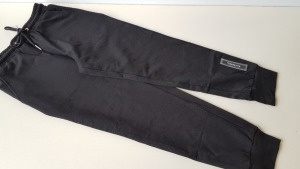 27 X BRAND NEW VINCENTIUS CHILDRENS BLACK JOGGING PANTS IN ASSORTED SIZES - RRP £25 PP TOTAL £675