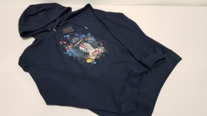 9 X BRAND NEW VINCENTIUS MANDRILL BLACK ADULT HOODIES IN ASST SIZES RRP £70 PP TOTAL £630