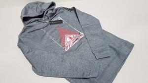 8 X BRAND NEW VINCENTIUS EYE OF PROVIDENCE LIGHT GREY ADULT HOODIES IN ASST SIZES RRP £70 PP TOTAL £560