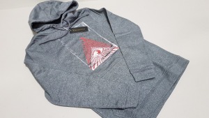 8 X BRAND NEW VINCENTIUS EYE OF PROVIDENCE LIGHT GREY ADULT HOODIES IN ASST SIZES RRP £70 PP TOTAL £560