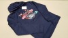 10 X BRAND NEW VINCENTIUS TOSKA NAVY BLUE ADULT HOODIES IN ASST SIZES RRP £70 PP TOTAL £700