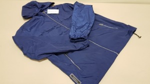 10 X BRAND NEW VINCENTIUS ADULT BLUE JACKETS RRP £90 PP TOTAL £900