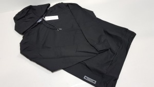 10 X BRAND NEW VINCENTIUS BLACK ADULT HOODIES IN ASST SIZES RRP £59 PP TOTAL £590