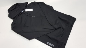 10 X BRAND NEW VINCENTIUS BLACK ADULT HOODIES IN ASST SIZES RRP £59 PP TOTAL £590