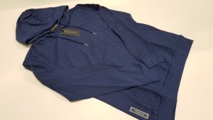 14 X BRAND NEW VINCENTIUS NAVY BLUE ADULT HOODIES IN SIZE M - RRP £59 PP TOTAL £826
