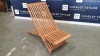 BRAND NEW SOLID TEAK WOODEN DILARA LOUNGER 178 X 60 X 75cm RRP £450