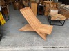 BRAND NEW SOLID TEAK WOODEN DILARA LOUNGER 178 X 60 X 75cm RRP £450 - 2