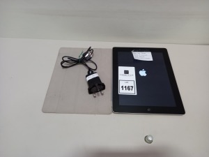 APPLE IPAD TABLET WITH MAGNETIC CASE & CHARGER, WIFI + CELLULAR, 16GB STORAGE