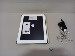 APPLE IPAD TABLET WITH CASE & CHARGER AND 16GB STORAGE