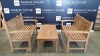BRAND NEW SOLID TEAK WOODEN RECTA COFFEE TABLE 120 X 60 X 45cm RRP £235