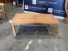 BRAND NEW SOLID TEAK WOODEN RECTA COFFEE TABLE 120 X 60 X 45cm RRP £235 - 2