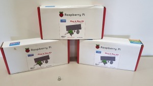 3 X BRAND NEW RASPBERRY PI PLUG & PLAY KIT RASPBERRY PI 3 MODEL B