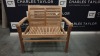 BRAND NEW SOLID TEAK WOODEN ESTELLE BENCH 105 X 63 X 93cm RRP £375