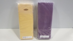 32 X BRAND NEW KING VALENCE SHEETS - APPROX 28 YELLOW AND4 PLUM - PICK LOOSE