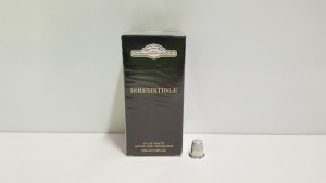 50 X BRAND NEW DESIGNER FRENCH COLLECTION IRRESISTABLE EAU DE TOILETTE 120ML 3.3FL.OZ. (IN ONE BOX AND 2 LOOSE)