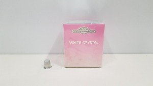 50 X BRAND NEW DESIGNER FRENCH COLLECTION WHITE CRYSTAL EAU DE PERFUM 100ML 3.4FL.OZ. (IN ONE BOX AND 2 LOOSE)