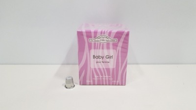 50 X BRAND NEW DESIGNER FRENCH COLLECTION BABY GIRL EAU DE PERFUM 75ML 2.5FL.OZ.Z (IN ONE BOX AND 2 LOOSE)