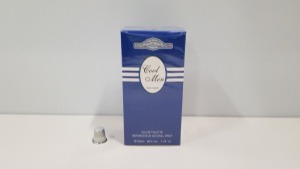 50 X BRAND NEW DESIGNER FRENCH COLLECTION COOL MEN EAU DE TOILETTE 100ML 3.4FL.OZ. (IN ONE BOX AND 2 LOOSE)