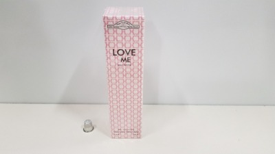 50 X BRAND NEW DESIGNER FRENCH COLLECTION LOVE ME EAU DE PERFUM 100ML 3.4FL.OZ. (IN ONE BOX AND 2 LOOSE)