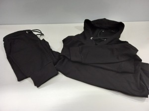 12 X BRAND NEW VINCENTIUS BLACK DESIGN CHILDRENS HOODIES & JOGGING PANTS IN ASST SIZES TOTAL RRP £400