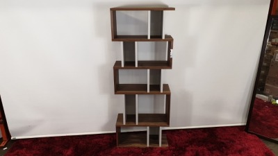 BRAND NEW CONTENT BY TERRANCE CONRAN ALCOVE SHELVING COLOUR WALNUT / PEBBLE SIZE 181 X 70 X 30cm RRP