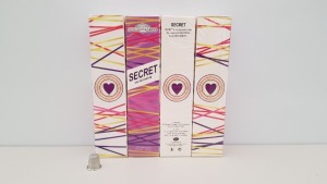 50 X BRAND NEW DESIGNER FRENCH COLLECTION SECRET EAU DE PARFUM NATURAL SPRAY 100ML 3.3FL.OZ. ( IN ONE BOX AND 2 LOOSE)