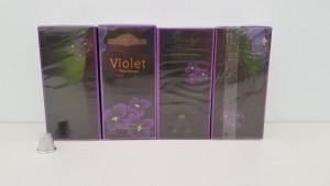 50 X BRAND NEW DESIGNER FRENCH COLLECTION VOILET POUR FEMME EAU DE PARFUM 100ML 3.4FL.OZ. ( IN ONE BOX AND 2 LOOSE)