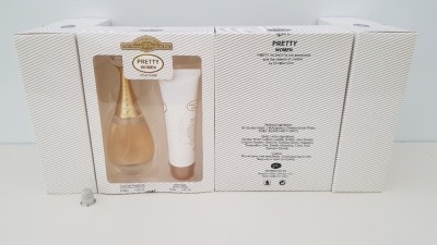 48 X BRAND NEW DESIGNER FRENCH COLLECTION PRETTY WOMEN EAU DE PARFUM 100ML 3.0FL.OZ. AND PERFUMED BODY LOTION 90ML 3.0FL.OZ.