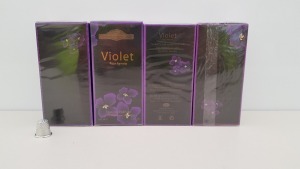 50 X BRAND NEW DESIGNER FRENCH COLLECTION VOILET POUR FEMME EAU DE PARFUM 100ML 3.4FL.OZ. ( IN ONE BOX AND 2 LOOSE)