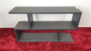 BRAND NEW CONTENT BY TERRANCE CONRAN COUNTER BALANCE LOW SHELVING CHARCOAL GREY SIZE 120 X 70 X 30cm