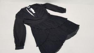 15 X BRAND NEW TOPSHOP OPEN BACK BLACK DRESSES SIZE 10 RRP £39.00 (TOTAL RRP £585.00)